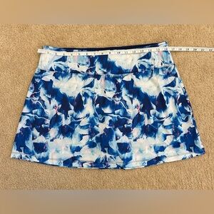 Prince Blue and White Large Women’s Tennis Skort